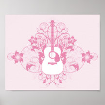 Guitar Design Print