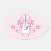 Guitar Design Sticker