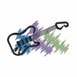 Guitar embroidered shirts