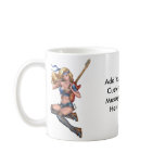 Guitar Girl with American Flag blouse Customisable mugs