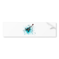 Guitar Graffiti - Emo Rock Music Band Alternative Bumper Sticker