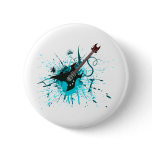 Guitar Graffiti - Emo Rock Music Band Alternative Buttons
