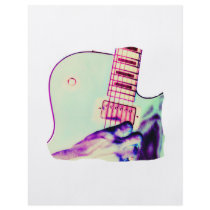 Guitar Hand Psychadelic Green Purple Pink