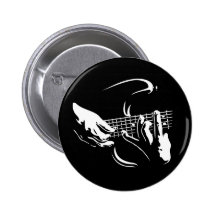 guitar-hands-DKT Pinback Button