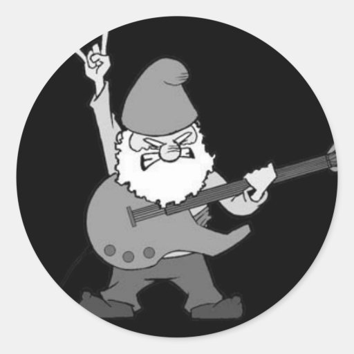 guitar-hero-gnome-round-sticker-zazzle