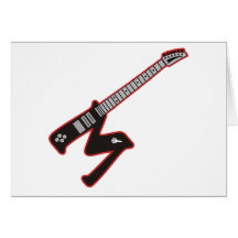 Guitar M Greeting Card