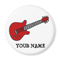 Guitar Magnet personalised with any name or text