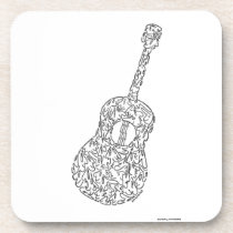 GUITAR - MINIFACES cork coasters