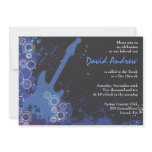 Guitar Musical Bar Bat Mitzvah Invitation Party