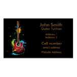 Guitar Paint Splat Business cards