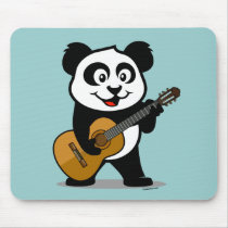 Guitar Panda Mouse Pads