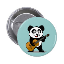 Guitar Panda Pin