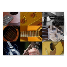 Guitar Photos Collage Card