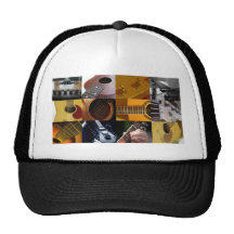 Guitar Photos Collage Hats