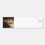 Guitar Pick Tucked in Strings Bumper Sticker