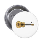 Guitar: Pick Your Brain Pinback Button