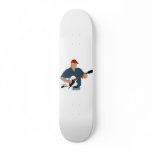 Guitar Player Painting Semi Hollow Red Hat Blue Sh skateboards