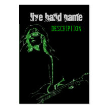 Guitar Player Singer Live Band Business Card