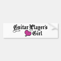 Guitar Player's Girl Bumper Sticker