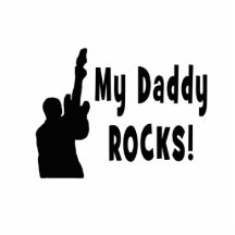 guitar rocks bk holding up electric daddy rocks acrylic cut outs