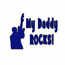 guitar rocks blue holding up electric daddy rocks. photo cutout