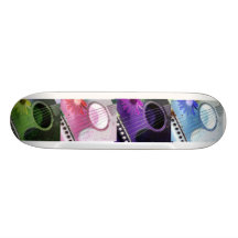 guitar skateboard.