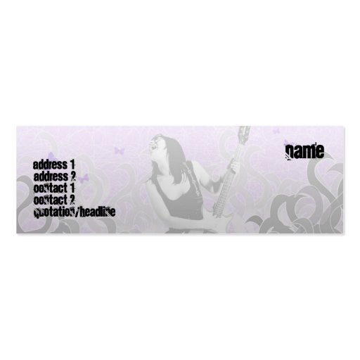 Guitar - Skinny Business Card