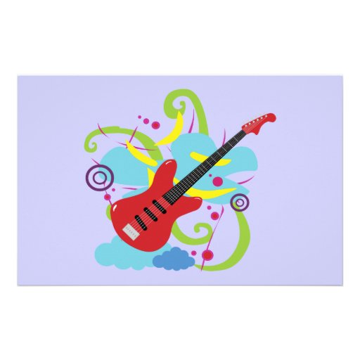 Guitar Solo Dream Customized Stationery