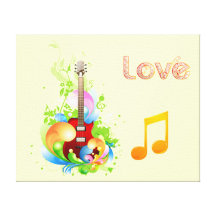 Guitar stretched canvas. canvas prints
