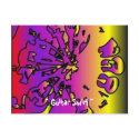 " Guitar Swirl " postcards