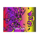 " Guitar Swirl " postcards