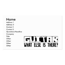 Guitar What Else Is There? Business Card Template