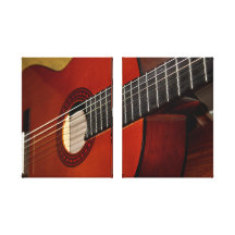 Guitar Wrapped Canvas Canvas Print