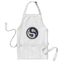 Guitar Yang -blue Apron