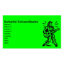 Guitarist Business Card Template
