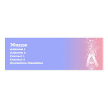 Guitarist Decor - Skinny Business Card
