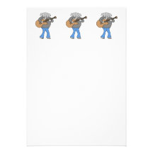 Guitarist. Elephant Playing Electric Guitar. Custom Announcement