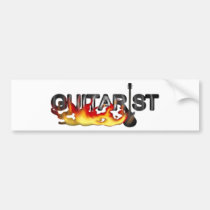 GUITARIST l BURNING HOT ENERGY bumper stickers