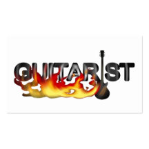 GUITARIST l BURNING HOT ENERGY Business Card