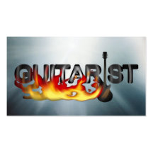 GUITARIST l BURNING HOT ENERGY Business Cards