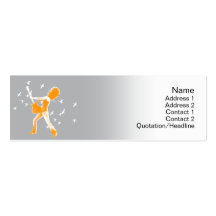 Guitarist  - Skinny Business Card Templates