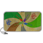 Guitars and Notes Abstract Travel Speakers