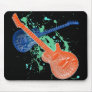GUITARS AND PAINT SPLATTER MOUSEPADS