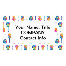 GUITARS Customizable BUSINESS CARDS