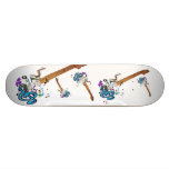 Guitars on a skateboard