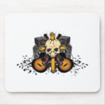 Guitars Speakers and Skull mousepads