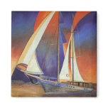 Gulet Under Sail Refrigerator Magnet