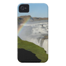 Gullfoss waterfall in summer iPhone 4 Case-Mate cases
