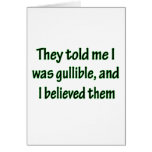 Gullible cards