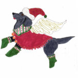 Gulliver's Angels Black Lab Christmas Ornament photo sculptures